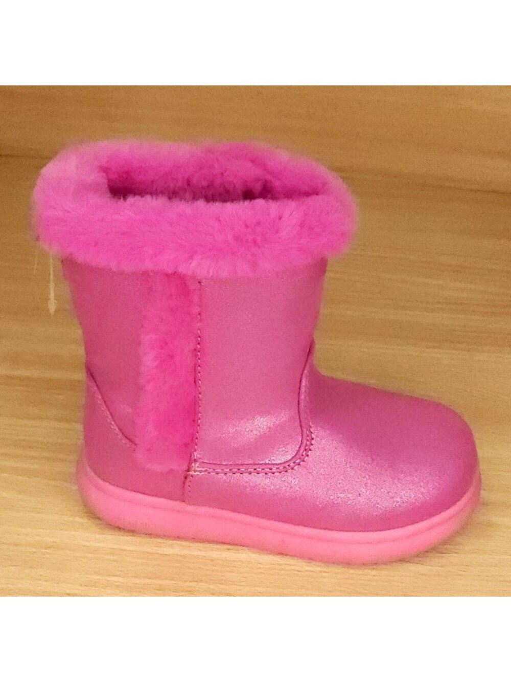 Osh Kosh B'gosh Toddler Girls New Anthony Pink Faux Fur Detail Shimmer Boots 10